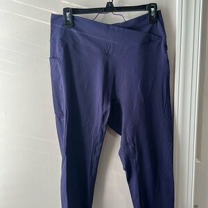 Cloudful™ Fabric Fleece High Waisted Crossover Side Pocket Yoga Leggings